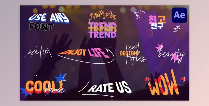 Download Modern Design Text Titles for After Effects (Videohive 48523211) - AE Project