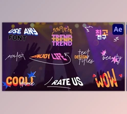 Download Modern Design Text Titles for After Effects (Videohive 48523211) - AE Project