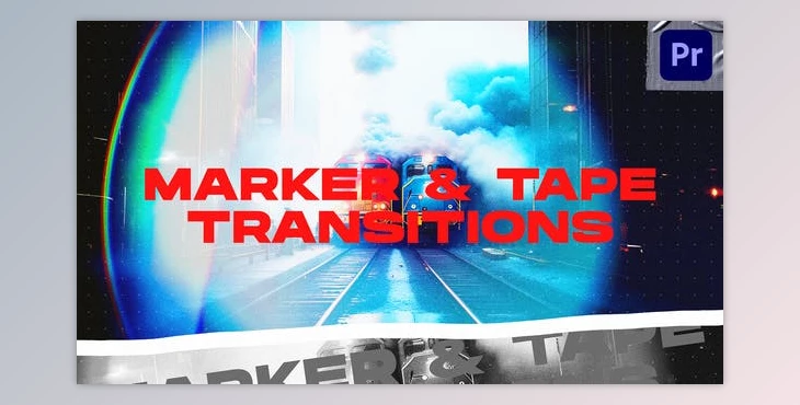Download Marker & Tape Transitions VOL. 3 | Premiere Pro (Videohive 48413869) - PR Project