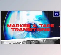 Download Marker & Tape Transitions VOL. 3 | Premiere Pro (Videohive 48413869) - PR Project