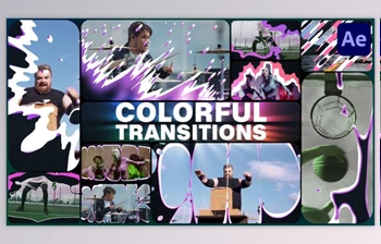 Download Colorful Transitions for After <span class='badge badge-warning'>Effects</span> (Videohive 48586801) - AE Project