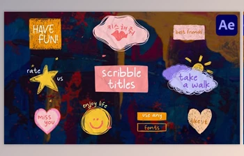 Download <span class='badge badge-warning'>Scribble</span> Lyric Titles for After Effects (Videohive 47888698) - AE Project