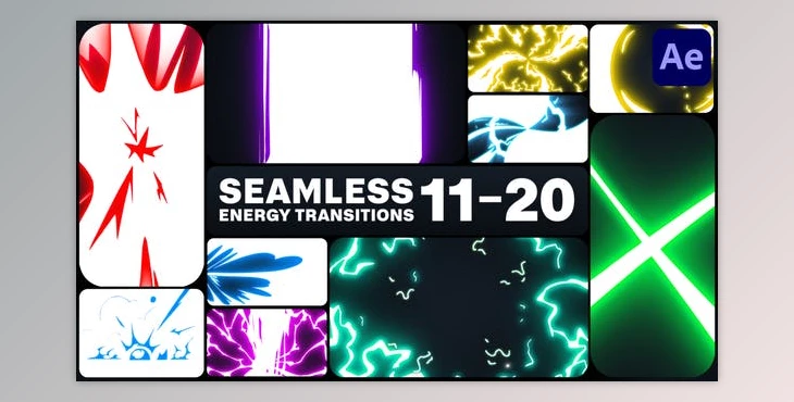 Download Seamless Energy Transitions for After Effects (Videohive 47740068) - AE Project