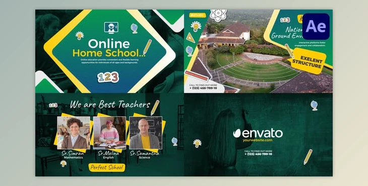 Download Online Home School for After Effects (Videohive 47834332) - AE Project