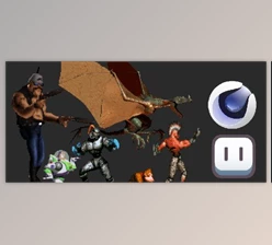 Download 2D Character Animations Sprites in Cinema 4D and Aseprite