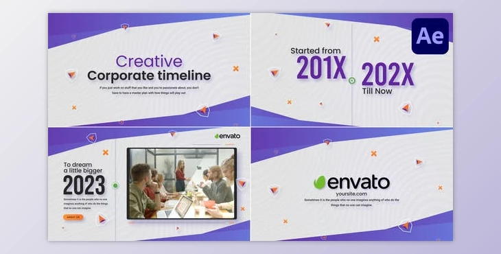 Download Creative Corporate Timeline Slideshow for After Effects (Videohive 48633330) - AE Project