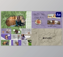Download Social Media Slides and Endscreens for After Effects (Videohive 47852862) - AE Project