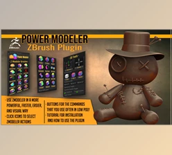 Download Power Modeler 1.97 ZBrush Plugin by Artistic Squad
