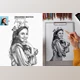 Download Drawing Sketch Photoshop Action CreativeMarket - 58617878