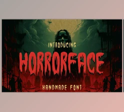 Download Horrorface - A Handmade Horror Font