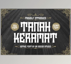 Download Tanah Keramat - Gothic Font