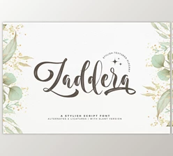 Download Zaddera - A Stylish Script Font