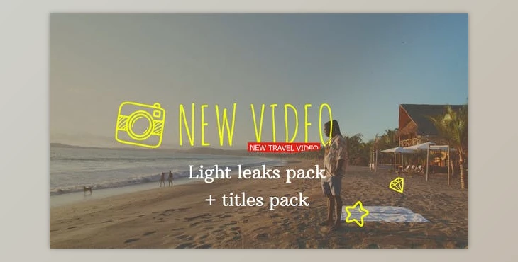 Download 32 Light Leaks and titles pack (Videohive 48660874) - AE Project