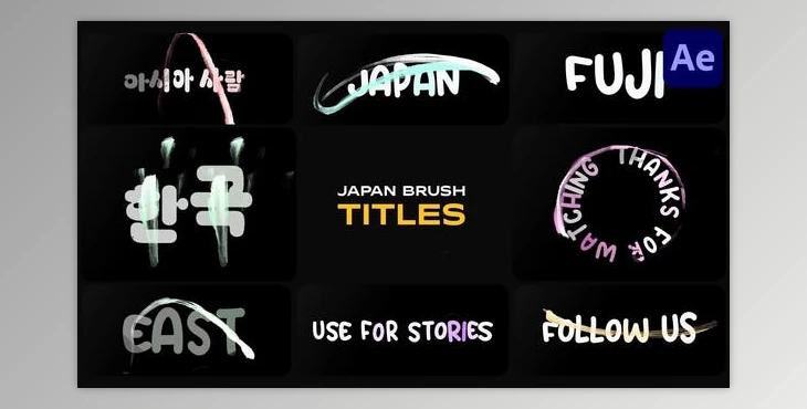 Download Japan Brush Titles for After Effects (Videohive 48672083) - AE Project