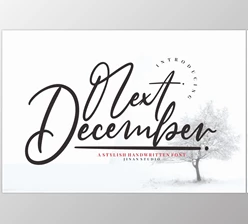 Download Next December Script Font