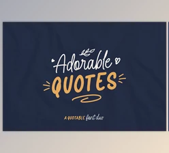 Download Adorable Quotes Font Duo