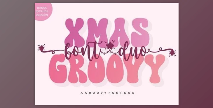 Download Xmas Groovy Font Duo