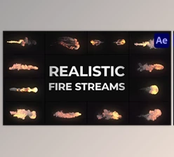 Download Realistic Fire Streams for After Effects (Videohive 48694815) - AE Project