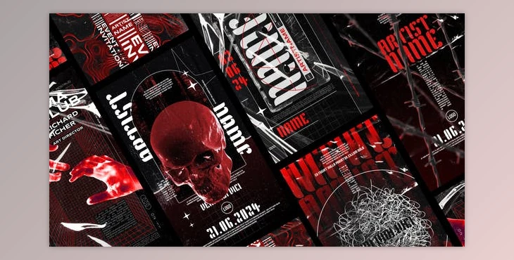 Download Dark Event Posters Pack (Videohive 48720257) - AE Project
