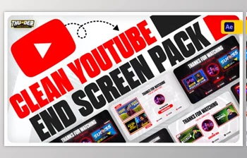 Download Clean YouTube End Screen <span class='badge badge-warning'>Pack</span> (<span class='badge badge-warning'>Videohive</span> 48761382) - AE Project