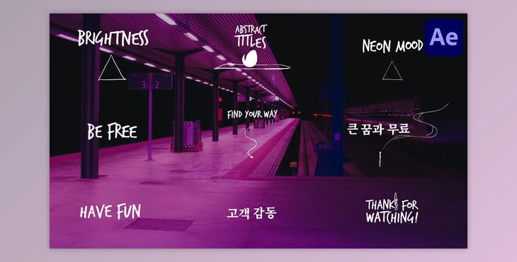 Download Abstract Scribble Titles for After Effects (Videohive 47982254) - AE Project
