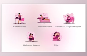 Download Female Family – Flat Female Elements <span class='badge badge-warning'>Concept</span> (Videohive 48039289) - AE Project