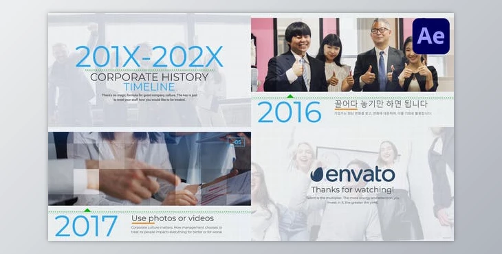 Download Corporate History Timeline for After Effects (Videohive 47937426) - AE Project
