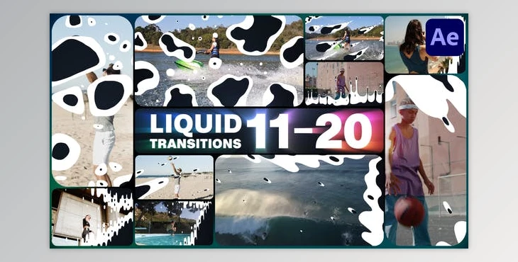 Download Liquid Transitions for After Effects (Videohive 47991922) - AE Project