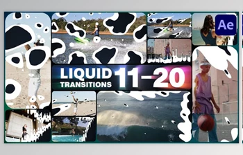 Download Liquid Transitions for After <span class='badge badge-warning'>Effects</span> (Videohive 47991922) - AE Project