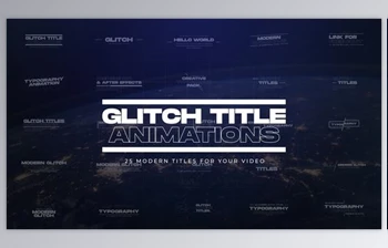Download 25 <span class='badge badge-warning'>Glitch</span> Titles (Videohive 48021363) - AE Project