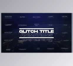 Download 25 Glitch Titles (Videohive 48021363) - AE Project
