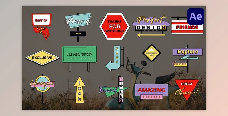 Download Signs and Pointers Titles for After Effects (Videohive 47963885) - AE Project