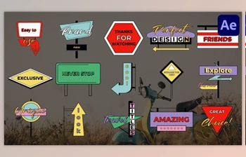 Download Signs and Pointers <span class='badge badge-warning'>Titles</span> for After Effects (<span class='badge badge-warning'>Videohive</span> 47963885) - AE Project