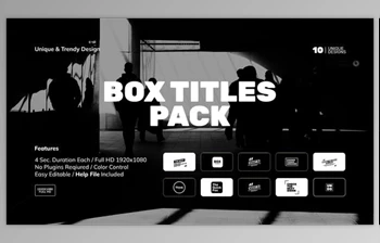 Download Box Titles <span class='badge badge-warning'>Pack</span> (Videohive 48024629) - AE Project