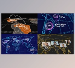 Download World Map Kit v2 (Videohive 20592273) - AE Project