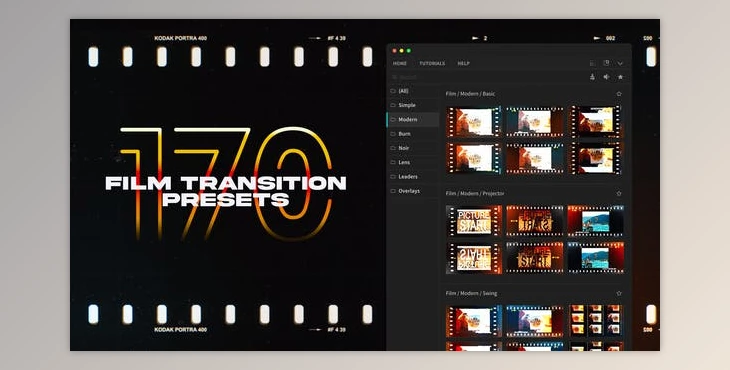 Download Film Transitions for Premiere Pro (Videohive 48737776)