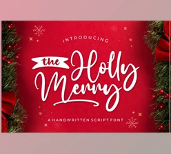 Download The Holly Merry Script Font