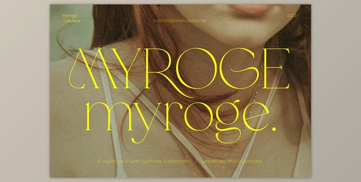 Download MYROGE - Elegant Fragile Serif Font