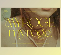 Download MYROGE - Elegant Fragile Serif Font