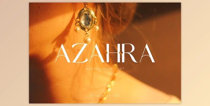 Download Azahra - Modern Stylish Sans Serif Font