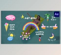 Download Colorful Sticker Titles for After Effects (Videohive 48812756) - AE Project