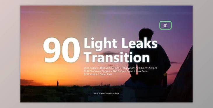 Download Transition Pack Light Leaks (Videohive 48812308) - AE Project