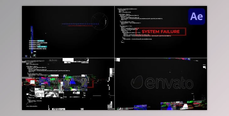 Download System Glitches for After Effects (Videohive 48812649) - AE Project