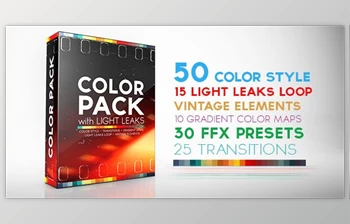 Download Color <span class='badge badge-warning'>Pack</span> with Light Leaks (Videohive 12251466) - AE Project