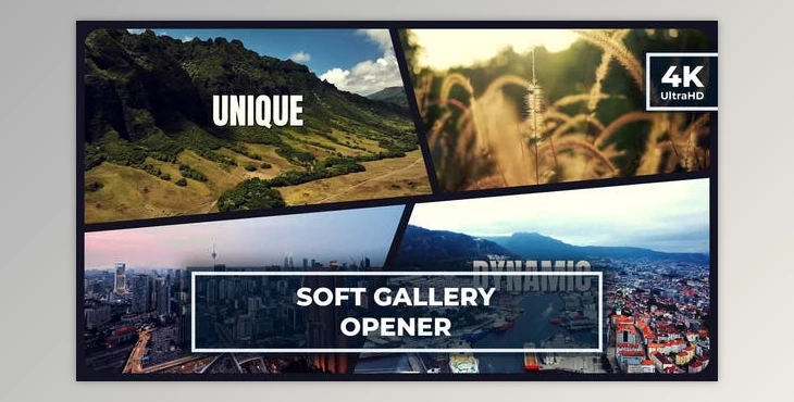 Download Soft Multiscreen Opener | Dynamic YouTube Gallery Intro (Videohive 48814610) - AE Project