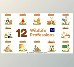 Download Wildlife Professions For After Effects (Videohive 47741604) - AE Project