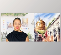Download Perspective Fundamentals for Watercolor Cityscapes: Understanding Single-Point Perspective