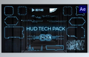 Download HUD Tech <span class='badge badge-warning'>Pack</span> for After Effects (<span class='badge badge-warning'>Videohive</span> 48974764) - AE Project