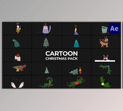 Download Cartoon Christmas Animations for After Effects (Videohive 48947564) - AE Project