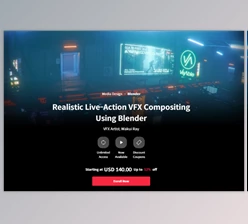 Download Realistic Live-Action VFX Compositing Using Blender by Wakui Rey [ ENGLISH SUB ]